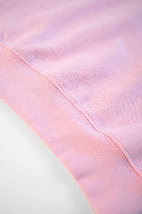 Elo Cut Label Girl's Enjoy The Little Things Printed Fleece Sweat Shirt Tea Pink