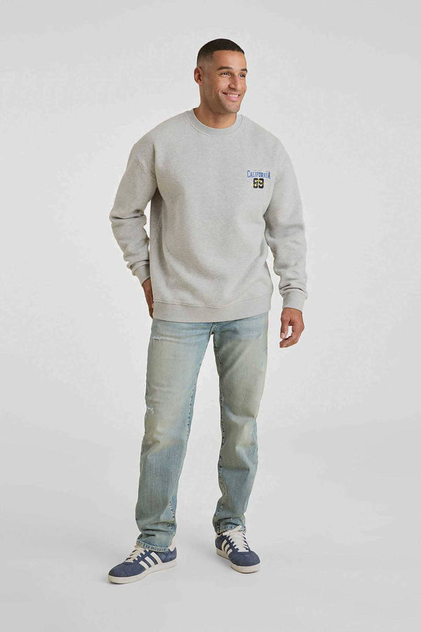 elo Cut Label Men's California Fleece Sweat Shirt Heather Grey
