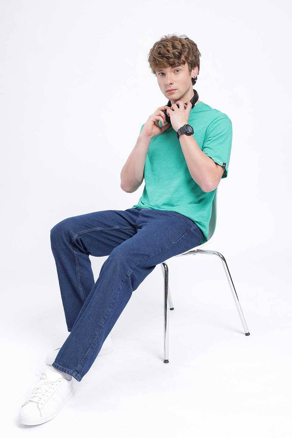 Elo Cut Label Men's Darwin Straight Fit Denim Dark Blue