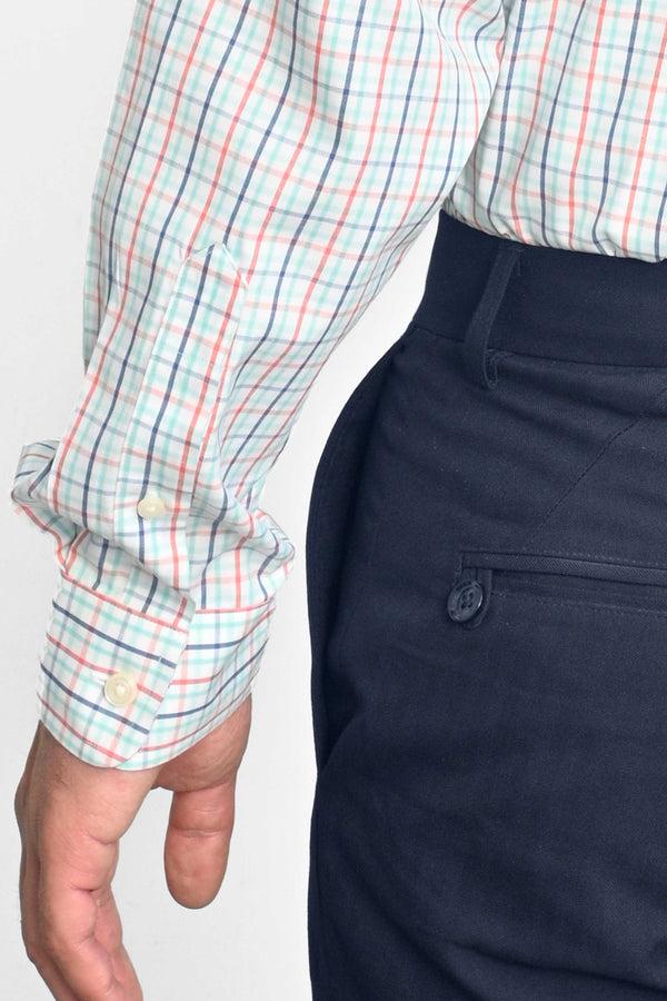 Elo Cut Label Men's Haderslev Check Design Formal Shirt