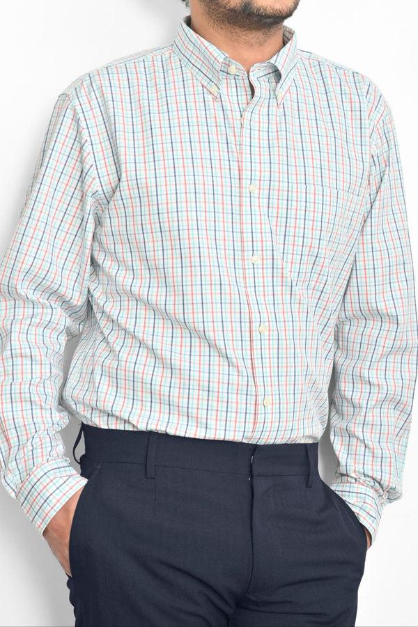 elo Cut Label Men's Haderslev Check Design Formal Shirt