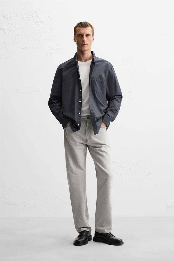 Elo Cut Label Men's Limerick Regular Fit Denim Blue