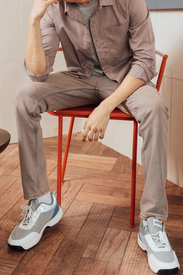 Elo Cut Label Men's Premium Denim Pants Light Lavender