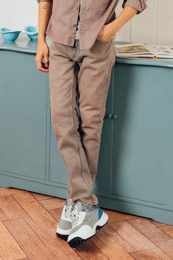 elo Cut Label Men's Premium Denim Pants Light Lavender