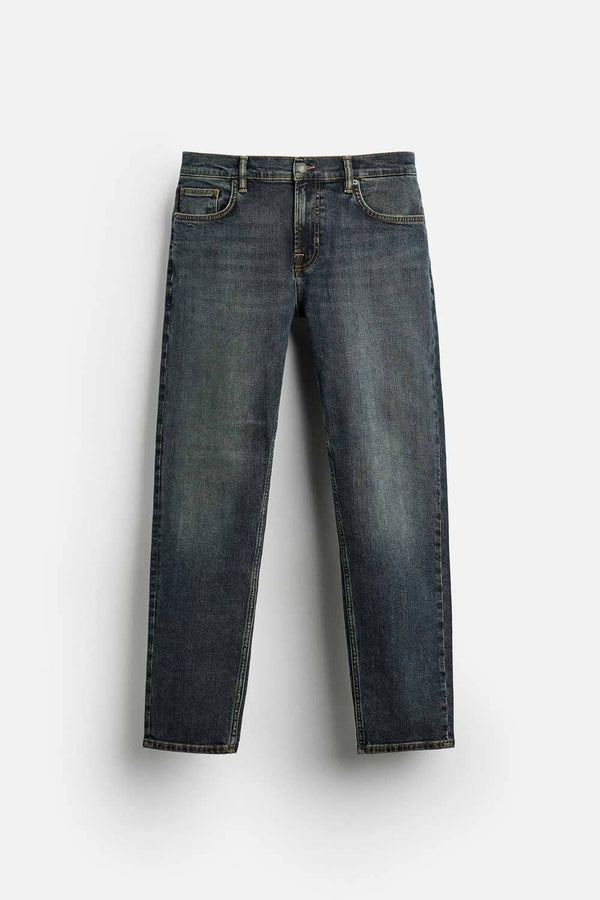 Elo Cut Label Men's Premium Regular Fit Denim Dark Blue