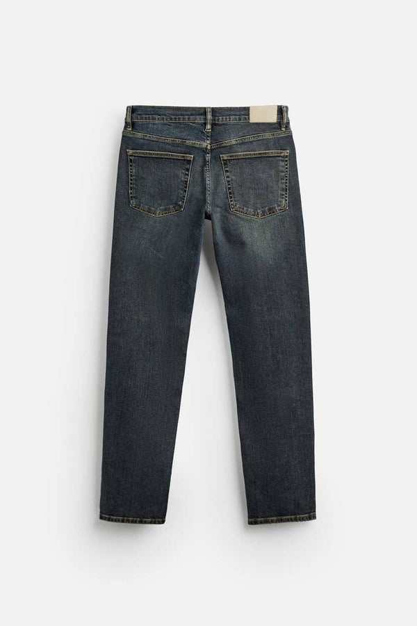 Elo Cut Label Men's Premium Regular Fit Denim Dark Blue