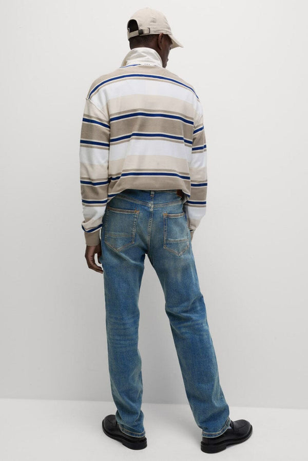 Elo Cut Label Men's Preston Straight Fit Denim Light Blue