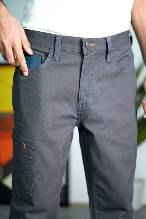 Elo Cut Label Men's Relaxed Tapered Classic Pants Graphite