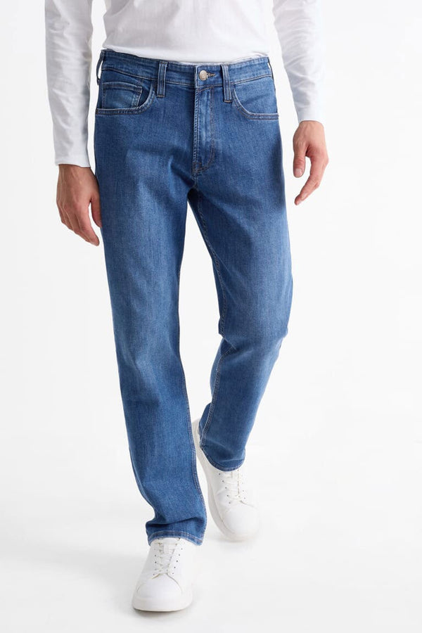 elo Cut Label Men's Wenchi Straight Fit Denim Dark Blue