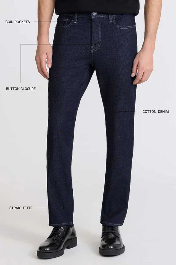 Elo Cut Label Men's Windsor Straight Fit Denim Dark Blue