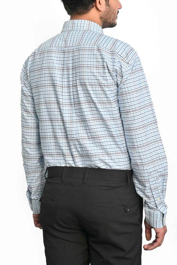 Elo Cut Label Men's Wroclaw Check Design Formal Shirt
