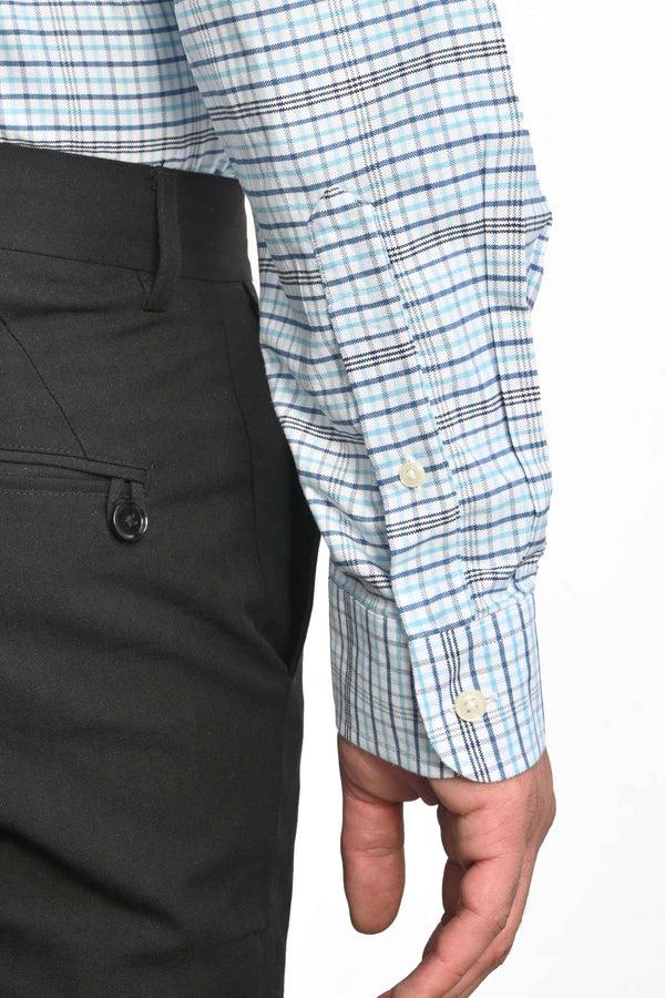 Elo Cut Label Men's Wroclaw Check Design Formal Shirt