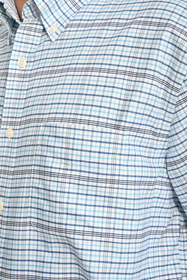 Elo Cut Label Men's Wroclaw Check Design Formal Shirt
