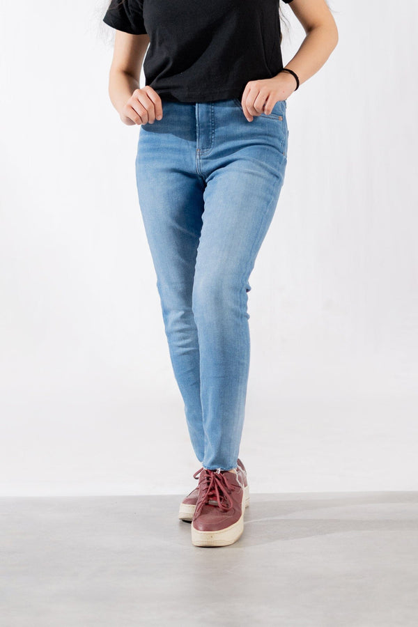 elo Cut Label Women's Classic Skinny Jeans Light Blue