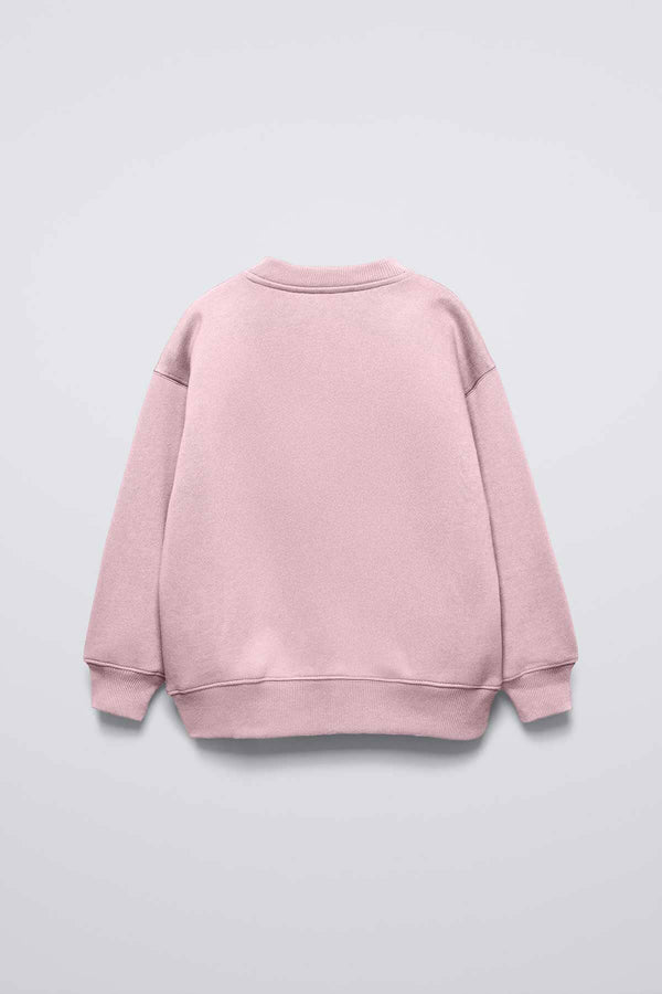 Elo Cutie Girl's Unicorn Printed Fleece Sweatshirt Pink