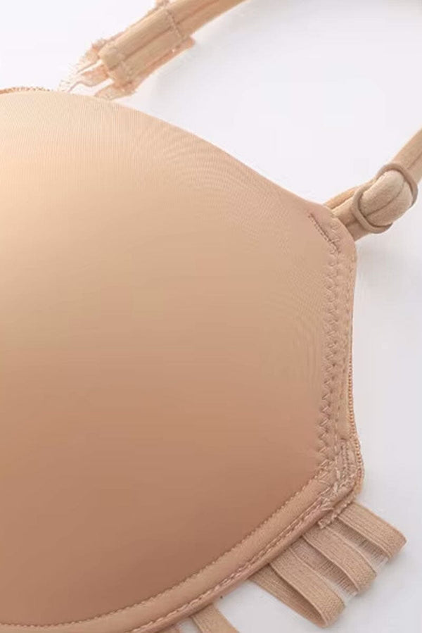 Elo Daimeidi Women's Open Front Wired Padded Bra Black