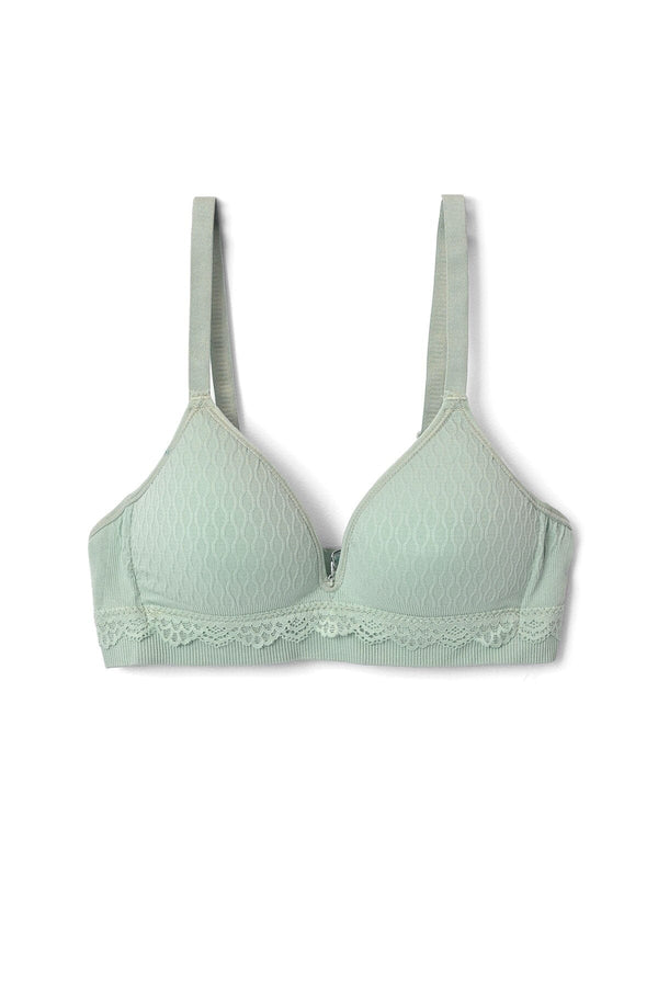 elo Daishangfei Women's Foam Padded Push Up Bra Mint Green