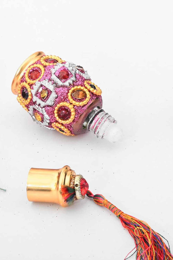 Elo Decorated Empty Refillable Perfume Glass Bottle