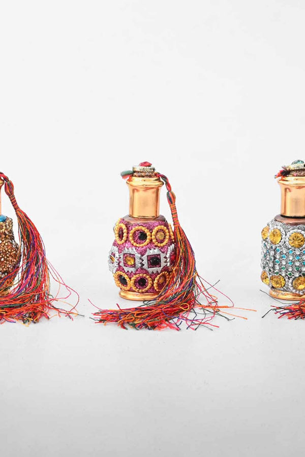 Elo Decorated Empty Refillable Perfume Glass Bottle