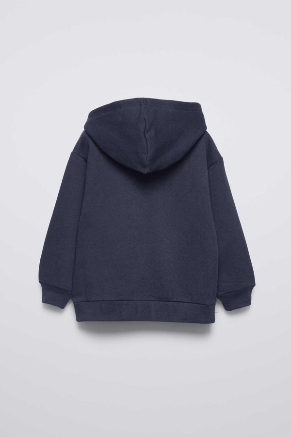 Elo Delta Kid's Core Free Printed Pullover Hoodie Navy