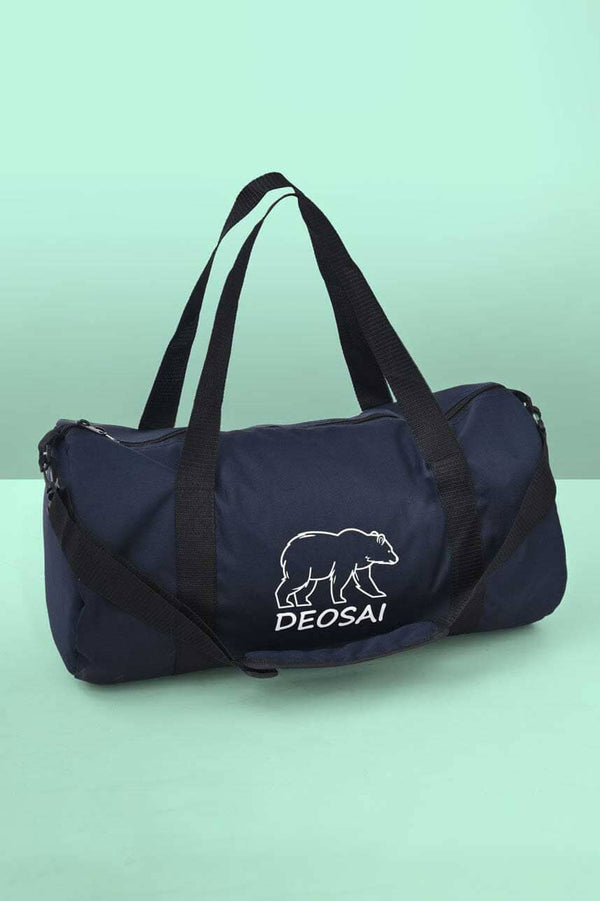 elo Deosai Printed Strips Style Duffle/Gym Bag Navy