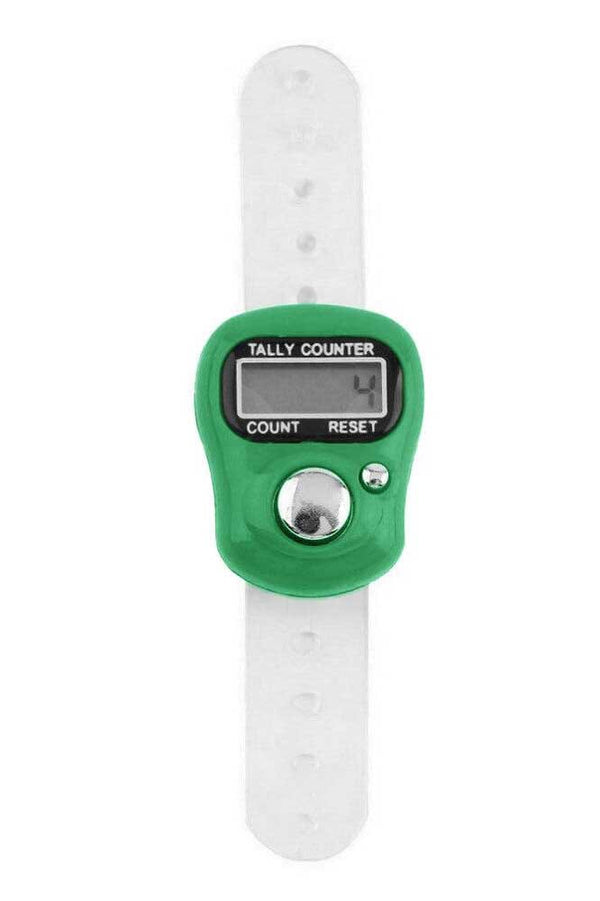 elo Digital Tasbeeh LCD Display Finger Tally Counter Green