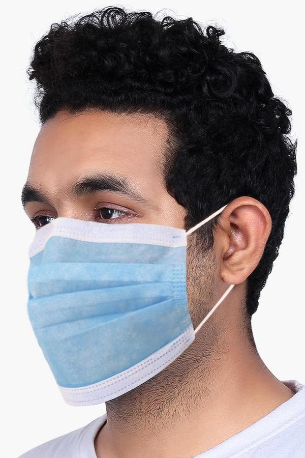 elo Disposable Medicare Nose Pin Surgical Protective Face Mask Pack of 25