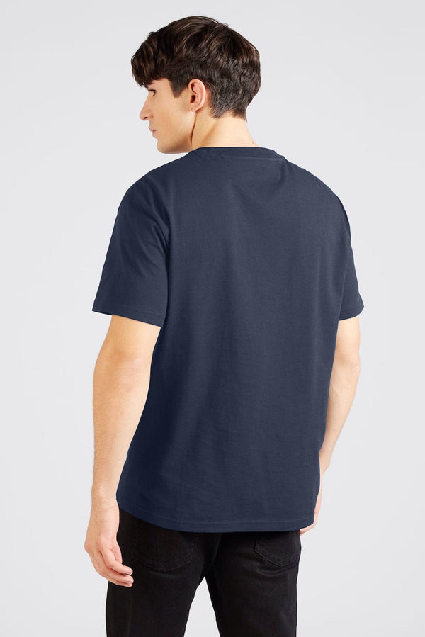 Elo Don't Think Twice Men's Let's Enjoy The Summer Printed Crew Neck Tee Shirt Navy