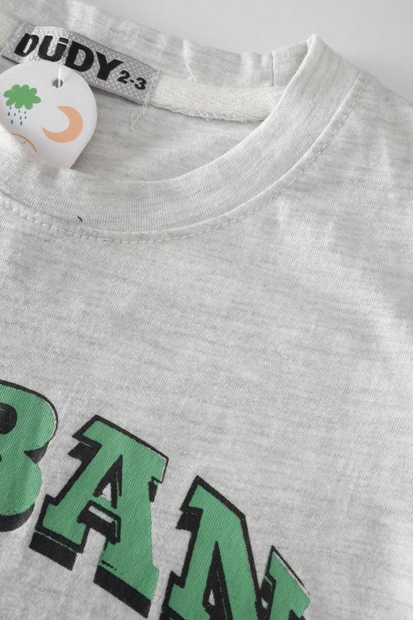 Elo Dudy Kid's Urban Printed Tee Shirt Heather Grey