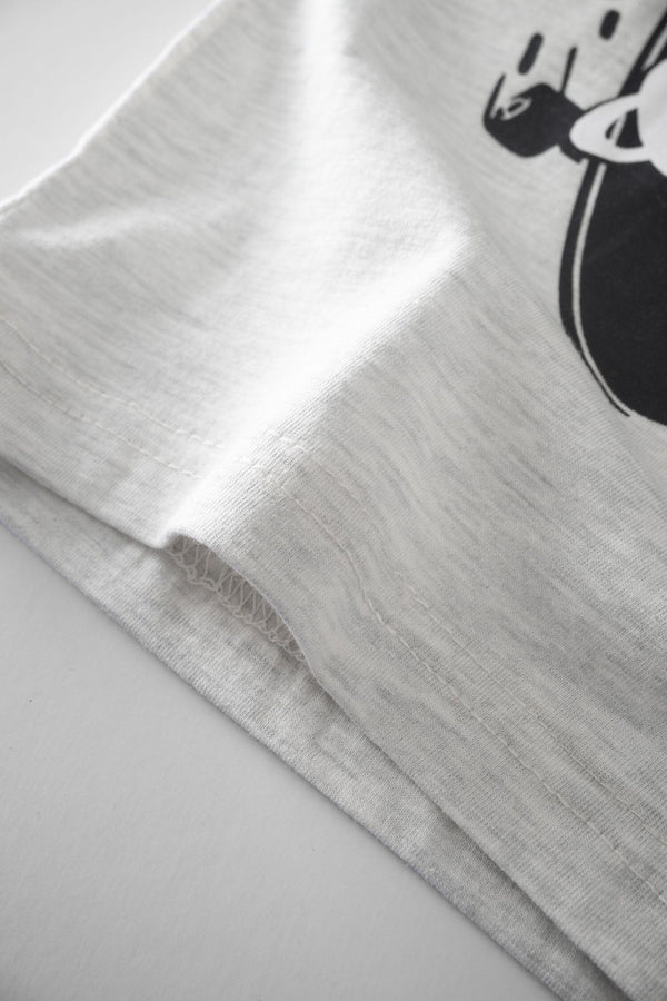 Elo Dudy Kid's Urban Printed Tee Shirt Heather Grey