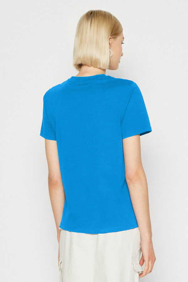 Elo East West Women's Absolute Gem Printed Short Sleeve Tee Shirt Aqua Blue