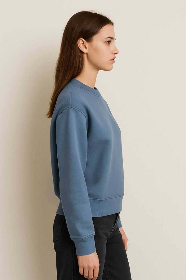 Elo East West Women's Fleece Sweat Shirt Powder Blue