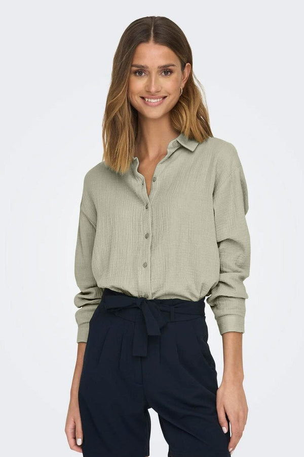 Elo East West Women's High-Low Hem Casual Top Mint Green