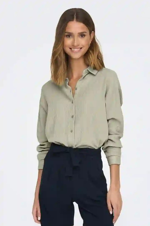 elo East West Women's High-Low Hem Casual Top Mint Green