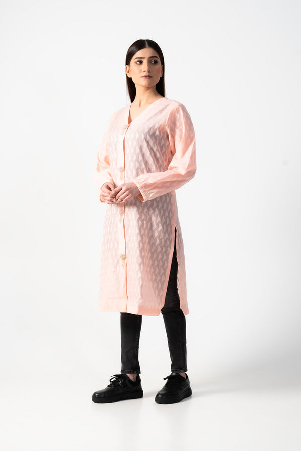 Elo East West Women's Jacquard Shirt Light Turquoise