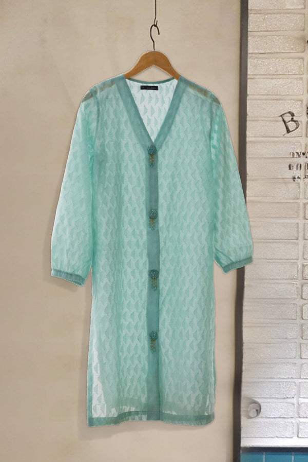 elo East West Women's Jacquard Shirt Light Turquoise