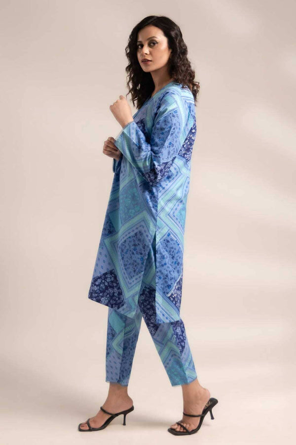 Elo East West Women’s Lace Design 2 Pcs Stitched Suit