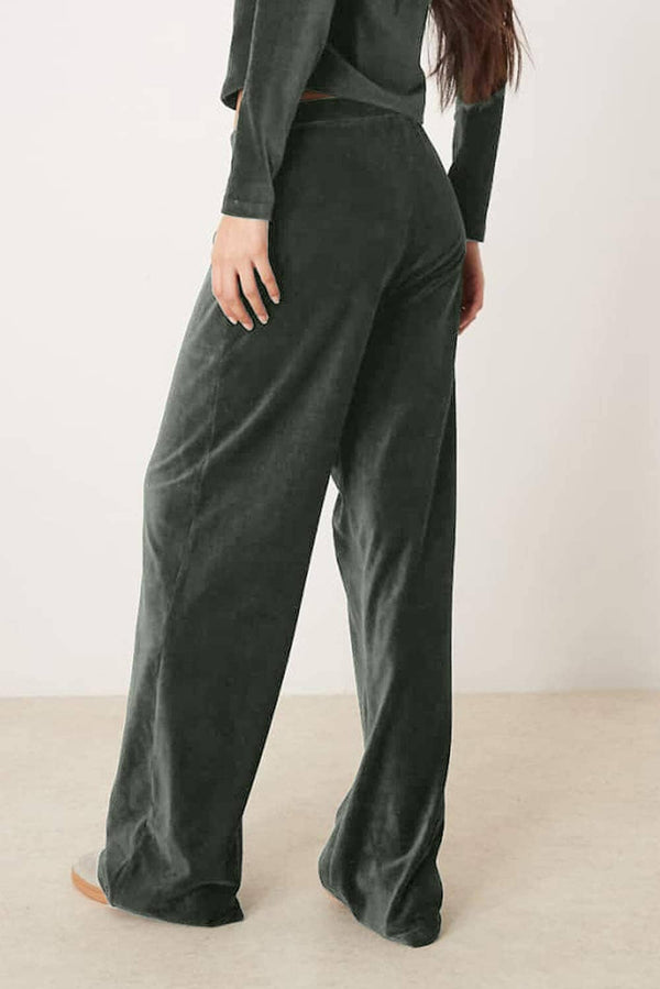 Elo East West Women's Loose Fit Trousers Dark Olive