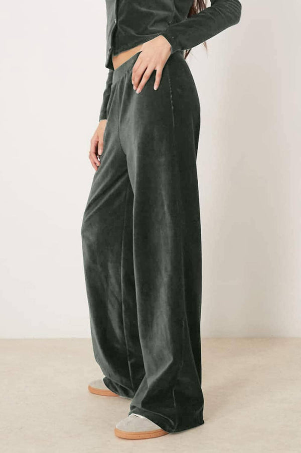 Elo East West Women's Loose Fit Trousers Dark Olive