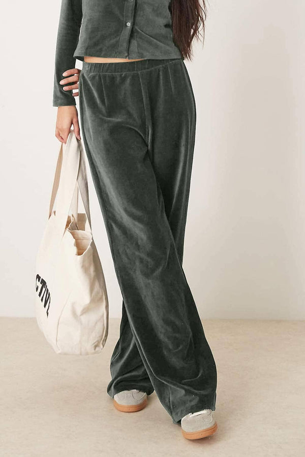 elo East West Women's Loose Fit Trousers Dark Olive