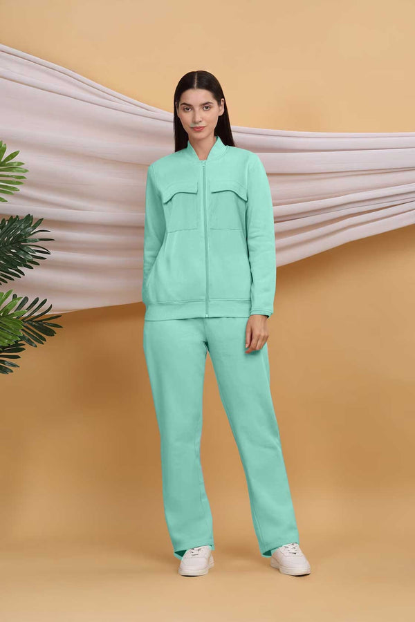 elo East West Women's Pique CO-Ord Set Light Turquoise