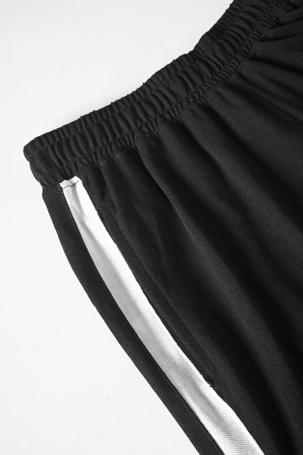 Elo East West Women's Split Hem Trousers Black & White