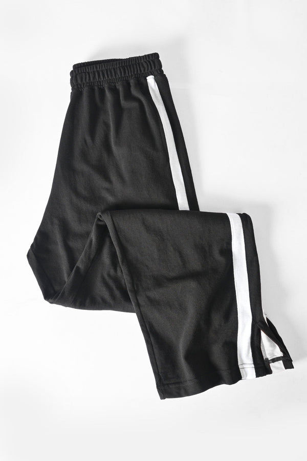 Elo East West Women's Split Hem Trousers Black & White