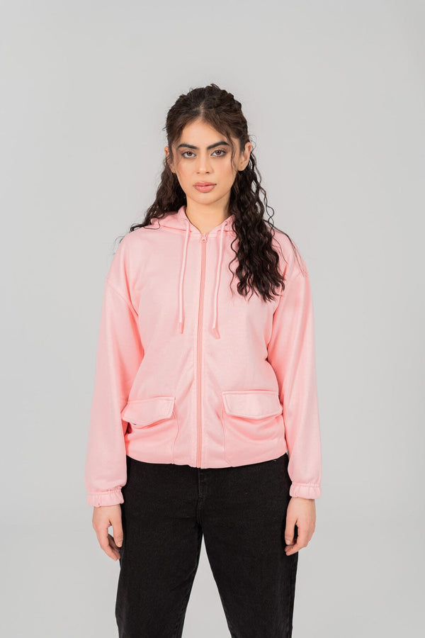 Elo East West Women's Terry Zipper Hoodie Stealth Grey