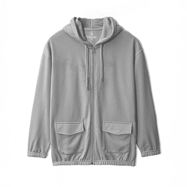 elo East West Women's Terry Zipper Hoodie Stealth Grey