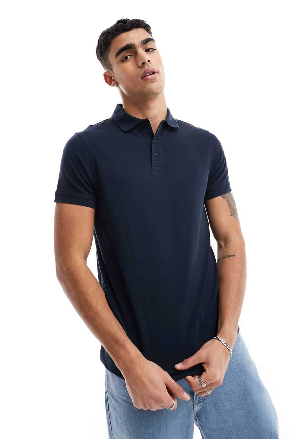 elo ABS Men's Short Sleeves Polo Shirt Navy