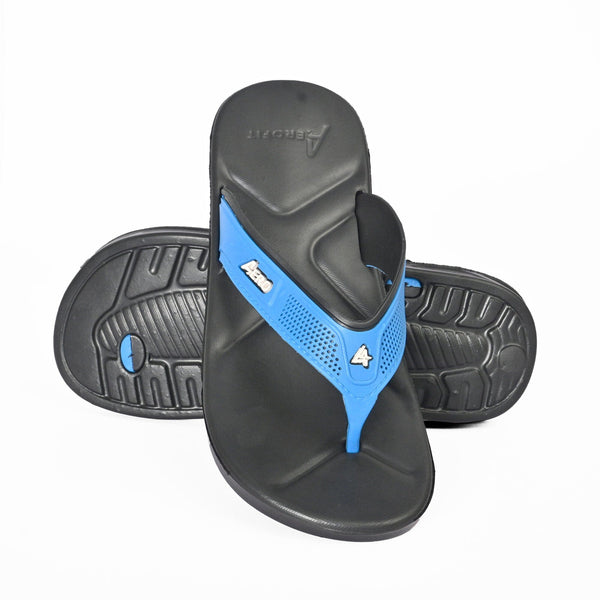 elo Aerofit Men's Comfy Flip Flop Slippers Blue