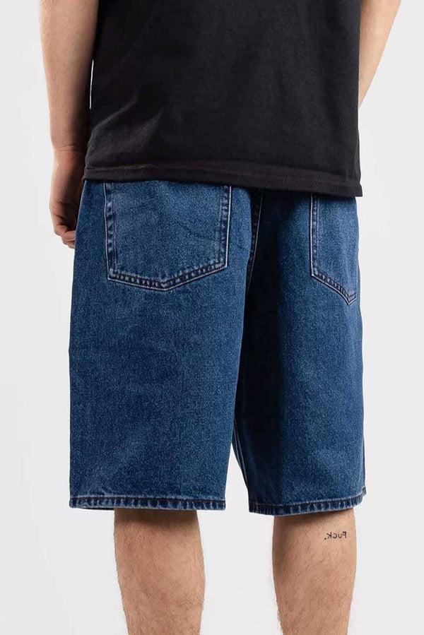 Elo Anko Men's Mid Wash Denim Shorts. Sky