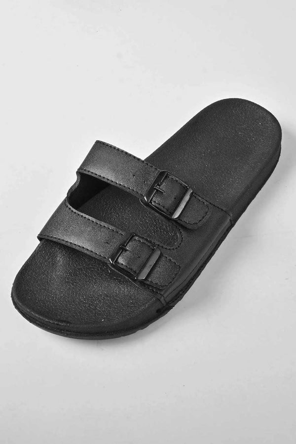 Elo ATS Men's Double Panel Premium Slides Black