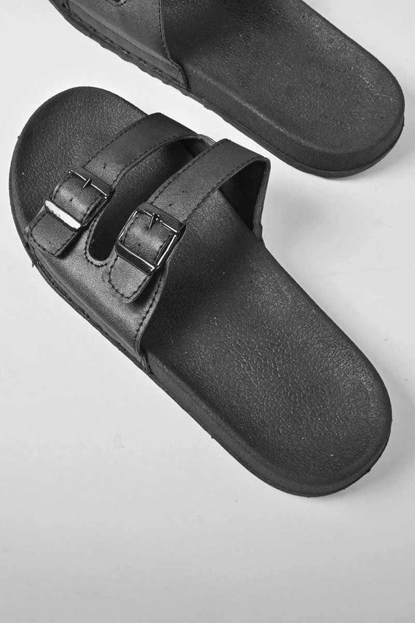 Elo ATS Men's Double Panel Premium Slides Black